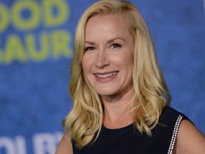 Angela Kinsey attends the Disney Premiere of The Good Dinosaur in Hollywood, California, on Nov. 17, 2015.