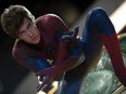 Undated handout photo of Andrew Garfield stars as Peter Parker/Spider-Man in Columbia Pictures' "The Amazing Spider-Man," also starring Emma Stone.