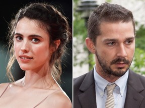 Margaret Qualley and Shia LaBeouf.