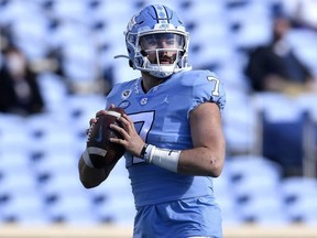 University of North Carolina QB Sam Howell is one of the players on the Ottawa Redblacks' neg list.