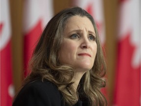 Federal Finance Minister Chrystia Freeland