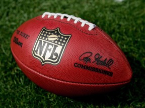 A file photo of an NFL football.
