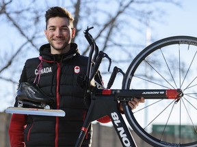 Vincent De Haitre has represented Canada in two Winter Olympics as a speed skater and has qualified for the next Summer Olympics in cycling.