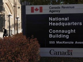 The Canada Revenue Agency headquarters in Ottawa is shown on Nov. 4, 2011.