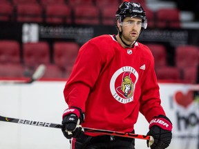 Ottawa Senators centre Colin White returned to play in Saturday game against the Toronto Maple Leafs.