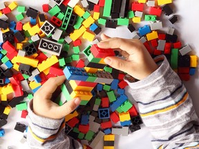 A child plays at a daycare centre.