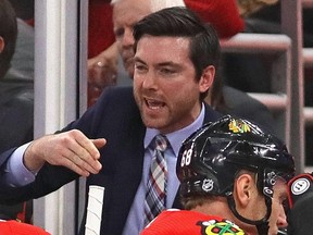 Chicago Blackhawks head coach Jeremy Colliton.