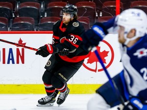 Centre Colin White drew back into the Ottawa Senators lineup on Wednesday night in 
Vancouver.