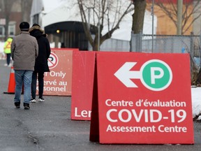 File photo/ COVID-19 Assessment Centre at Brewer Park in Ottawa.