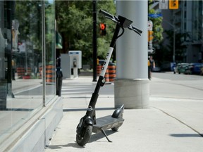 File photo/ An electric scooter on Somerset and Elgin.