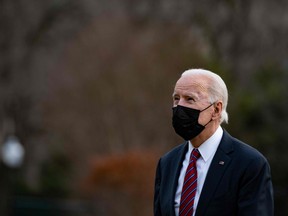 U.S. President Joe Biden arrives at the White House in Washington, D.C., on Jan. 29, 2021.