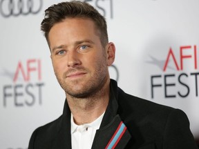 Armie Hammer attends the premiere of "On the Basis of Sex" at AFI Fest 2018 at TCL Chinese Theatre in Hollywood.