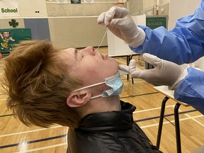 Files: Ottawa Public Health held a rapid testing clinic at a local high school