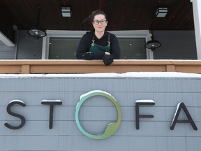 OTTAWA - Feb 25, 2021 -Kat Ferries, the sous-chef at Stofa, in Ottawa Thursday.