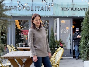 Files: Sarah Chown, outside of her restaurant Metropolitan Brasserie. Wednesday, Dec. 16, 2020