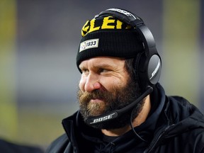 Ben Roethlisberger of the Pittsburgh Steelers looks on during the game against the Buffalo Bills last year.