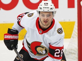 FILE: E. Brannstrom #26 of the Ottawa Senators.