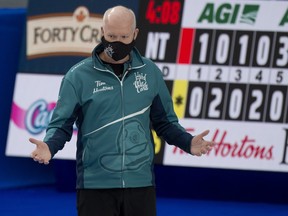 Glenn Howard was not happy yesterday at the Brier after his team was not informed Curling Canada ice technicians “papered” the rocks.