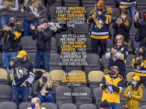 The Pittsburgh Penguins admitted to altering this photo to show fans wearing masks.
