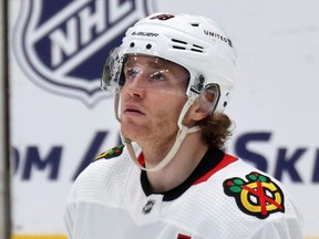 Patrick Kane of the Chicago Blackhawks took part in his 1000th NHL game on March 9, 2021 at American Airlines Center in Dallas, Texas.