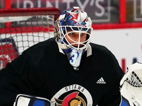 Claimed off NHL waivers by Ottawa, goaltender Anton Forserg played for Belleville of the AHL on Saturday. It was his first game action since March 7, 2020.