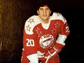 Mike Glover was a member of the Sault Ste. Marie Greyhounds from 1985 to 1988.