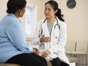 Senior woman at the doctor