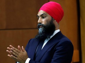 NDP Leader Jagmeet Singh attends a sitting of the special committee on COVID-19 at the House of Commons on Parliament Hill in Ottawa, June 18, 2020.