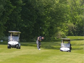 Golfers on the links in London, Ont., last summer.