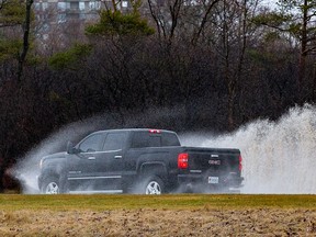 Watch out for puddles!