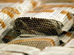 Contraband tobacco, which represents upwards of 35% of the cigarette market.