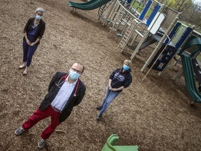 Dr. Kelley Zwicker, Dr. Andrzej Rochowski and Dr. Jane Liddle, all community pediatricians who are all worried about the mental and physical well being of kids in Ottawa