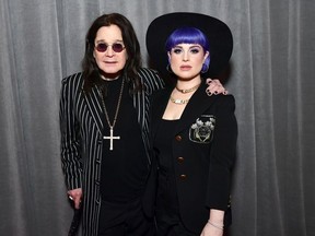 Ozzy Osbourne and Kelly Osbourne attend the 62nd Annual GRAMMY Awards at STAPLES Center on January 26, 2020 in Los Angeles, California.