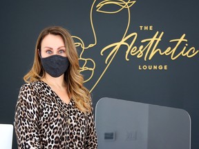 Sylvie Berube, owner of The Aesthetics Lounge is set to open her business on Tuesday.