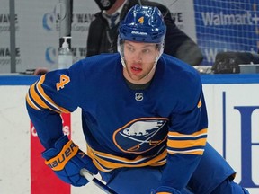 Forward Taylor Hall, for now a member of the Buffalo Sabres.