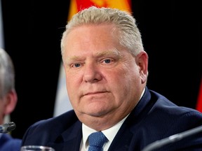 Ontario Premier Doug Ford is seen after a meeting with Canada's provincial premiers in Toronto, Ontario, Canada December 2, 2019.