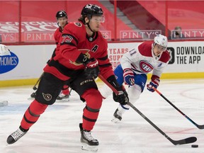 Thomas Chabot, with 10 games still to play in the Ottawa Senators' season, says he hasn't given the world championships much thought yet.