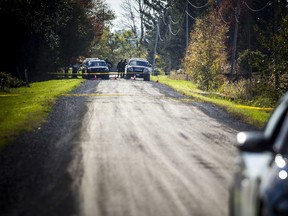 Ontario Provincial Police had a section of the 3rd Concession Road in South Glengarry blocked off for the investigation into the death of Emilie Maheu in mid-October 2018.