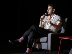 John Krasinski speaks onstage at the "A Quiet Place Part II" post screening Q&A at the Alamo Drafthouse South Lamar on May 28, 2021 in Austin, Texas.