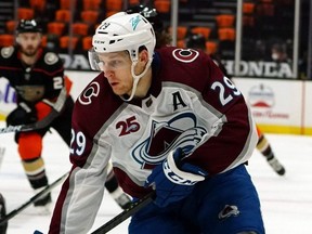 Colorado Avalanche forward Nathan MacKinnon.