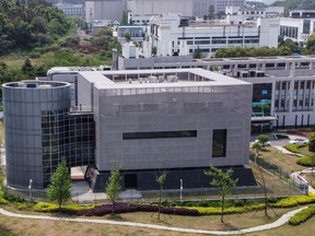 This file photo taken on April 17, 2020 shows an aerial view of the P4 laboratory at the Wuhan Institute of Virology in Wuhan in China's central Hubei province.