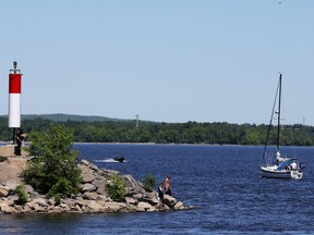 It was a beautiful day for fishing and being out on the water on Lac Deschenes in Ottawa, May 24, 2021. Jean Levac/Ottawa Citizen