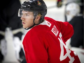 Parker Kelly at the Ottawa Senators development camp in June 2019.