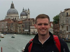 Facebook photo of Paul Batchelor taken in what appears to be Venice, Italy and posted to the social media site on 5 September 2014.