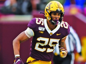 Defensive back Benjamin St-Juste of the University of Minnesota Gophers, who hails from Montreal, is the No. 6-ranked player for tonight’s CFL draft, which is where the Redblacks will make their first selection.