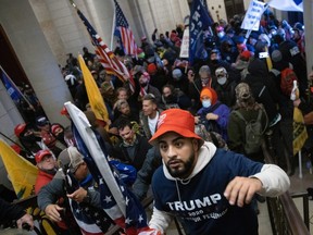 A pro-Trump mob breaks into the U.S. Capitol in Washington, D.C., Jan. 6, 2021.