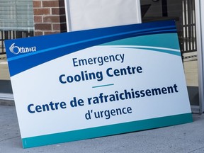 Cooling centres are open at the Overbrook Community Centre , Plant Recreation Centre and Ottawa City Hall.