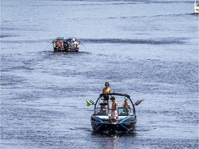 It was a beautiful day to be out on the water, Saturday, June 12, 2021. Boats and Sea Doo's made their way past the no wake zone by a marina south of the city on the Rideau River Saturday.