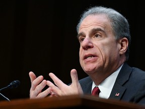 U.S. Justice Department Inspector General Michael Horowitz testifies before a Senate Judiciary Committee hearing "Examining the Inspector General's report on alleged abuses of the Foreign Intelligence Surveillance Act (FISA)" on Capitol Hill in Washington, D.C., Dec. 11, 2019.