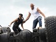 (from left) Ramsey (Nathalie Emmanuel) and Dom (Vin Diesel) in F9, directed by Justin Lin.